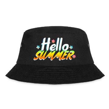 Hello Summer - Bucket Hat - black - Front - Lela (165cm)