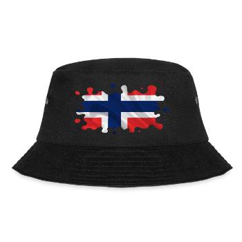 Norwegen Norwegen Flagge Skandinavien Norden Tor Viking - Bucket Hat - Schwarz - Vorne - Lela (165cm)