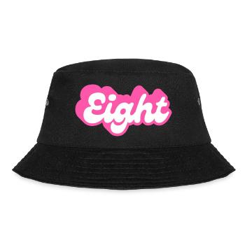 Achter Geburtstag - 8. Geburtstag retro pink - Bucket Hat - Schwarz - Vorne - Lela (165cm)