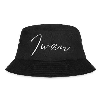 Ivan Name T-Shirt Gift for Men - Bucket Hat - black - Front - Lela (165cm)