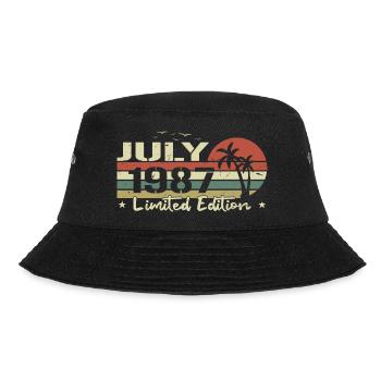 Juli 37th Anniversary Vintage Born 1987 Vibe - Bucket Hat - Schwarz - Vorne - Lela (165cm)