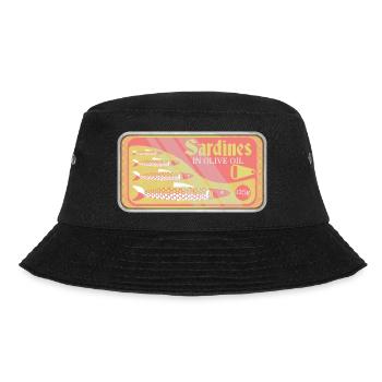 Sardines in a tin pop art - Bucket Hat - black - Front - Lela (165cm)