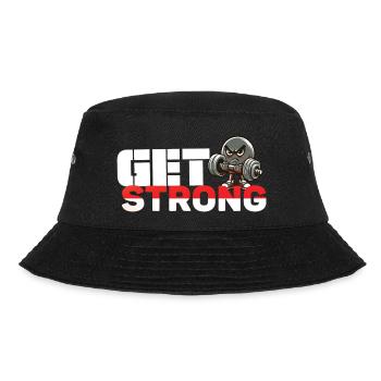 Get Strong - Bucket Hat - black - Front - Lela (165cm)