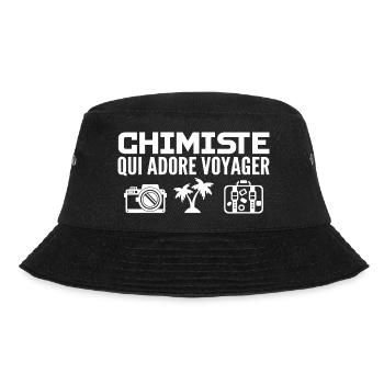 Reisende & Chemiker: Leidenschaft & Entdeckung - Bucket Hat - Schwarz - Vorne - Lela (165cm)