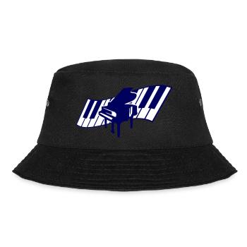 Piano Keys Instrument Playing Classical Music - Bucket Hat - black - Front - Lela (165cm)