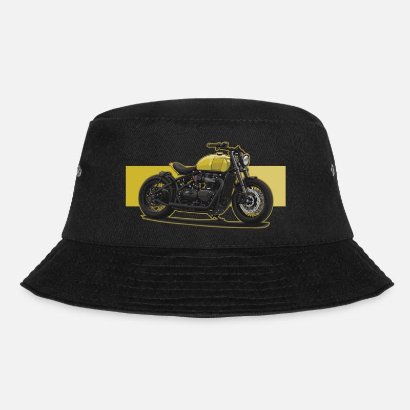 Bobber // Custom // Motorrad - Bucket Hat - Schwarz