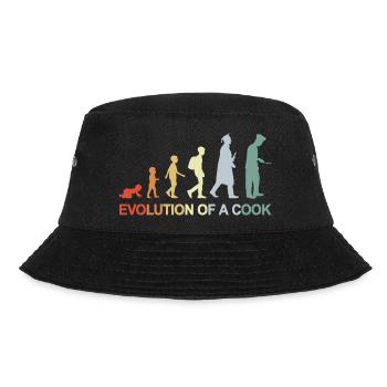 Evolution Of A Cook - Bucket Hat - Schwarz - Vorne - Lela (165cm)