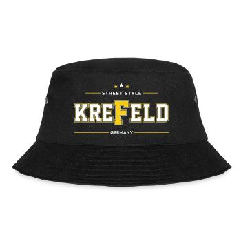 Krefeld - Bucket Hat - Schwarz - Vorne - Lela (165cm)