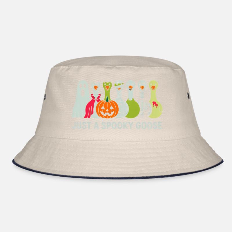 Just A Spooky Goose Halloween Vibes Bucket Hat