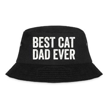 Daughter Cat Lovers Funny Father Dad - Bucket Hat - black - Front - Lela (165cm)