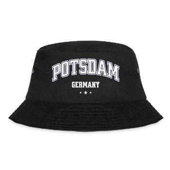 Potsdam Deutschland College Emblem - Bucket Hat - Schwarz - Vorne - Lela (165cm)