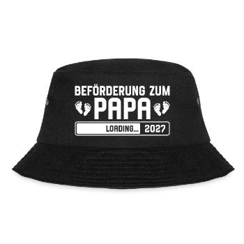 Beförderung zum Papa 2027 loading - Bucket Hat - Schwarz - Vorne - Lela (165cm)