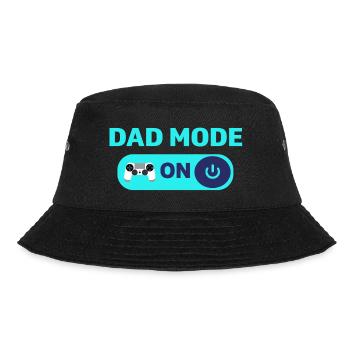 Dad-Modus an – Strong Dad Life Design - Bucket Hat - Schwarz - Vorne - Lela (165cm)