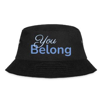 You Belong Typography Design Minimalist - Bucket Hat - black - Front - Lela (165cm)