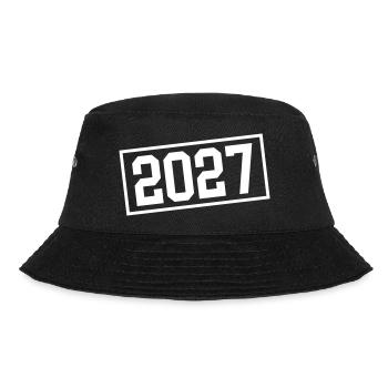 2027 Stempel - Bucket Hat - Schwarz - Vorne