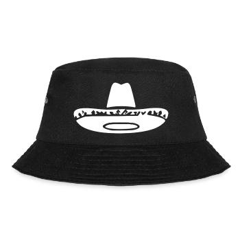 Mexikanerhut Mexiko Geschenk  - Bucket Hat - Schwarz - Vorne