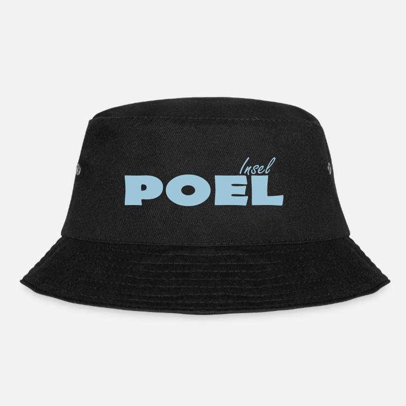 INSEL POEL - Bucket Hat - Schwarz