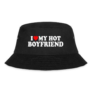 i love my hot boyfriend - Bucket Hat - black - Front - Lela (165cm)