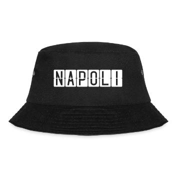 Napoli Flughafentafel - Bucket Hat - Schwarz - Vorne - Lela (165cm)