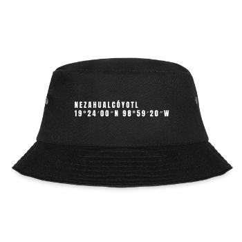 State of Mexico Mexico Coordinates - Bucket Hat - black - Front - Lela (165cm)