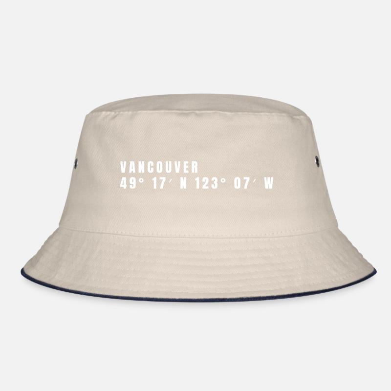 Vancouver, Canada Coordinates Bucket Hat