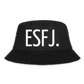 ESFJ. - Bucket Hat - Schwarz - Vorne - Lela (165cm)