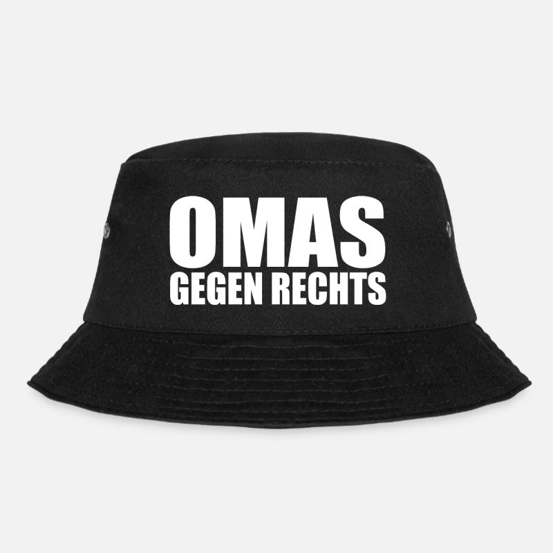 Omas gegen rechts - Bucket Hat - Schwarz