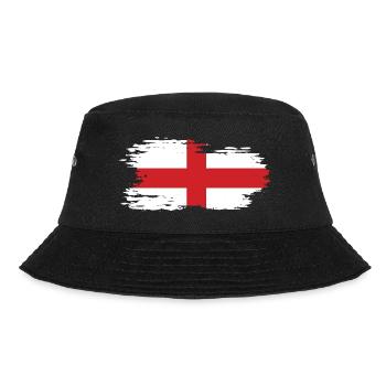 England - National flag, brush effect - Bucket Hat - black - Front - Lela (165cm)
