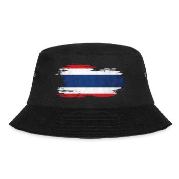 Thailand - National flag, brush effect - Bucket Hat - black - Front - Lela (165cm)