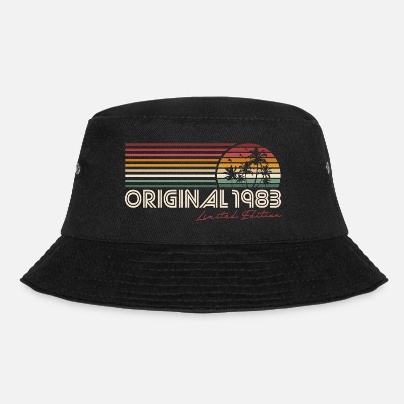 1983 Jahrgang Vintage Retro Geburtstag Geschenk - Bucket Hat - Schwarz