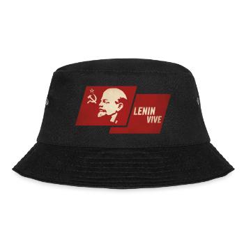 Lenin lebt Flagge - Bucket Hat - Schwarz - Vorne - Lela (165cm)
