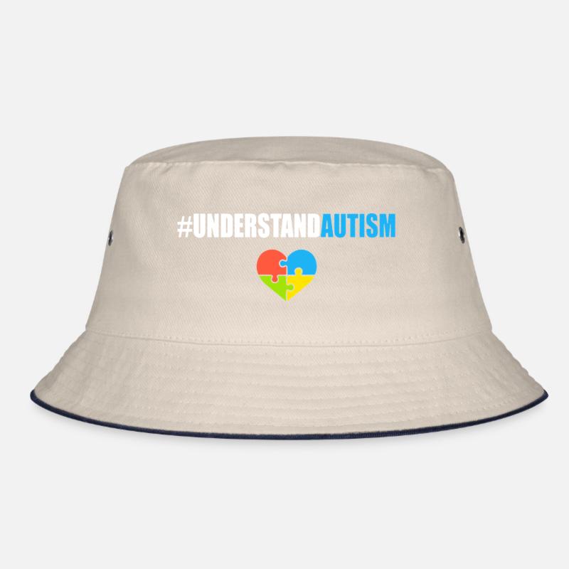 Understand Autism Hashtag Bucket Hat
