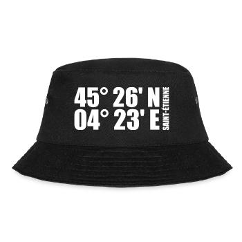 Saint-Étienne Coordinates - Bucket Hat - black - Front - Lela (165cm)