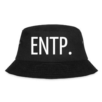 ENTP. - Bucket Hat - Schwarz - Vorne - Lela (165cm)