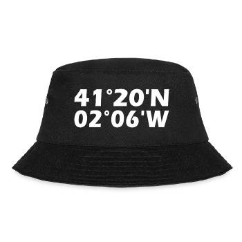 El Prat de Llobregat Koordinaten - Bucket Hat - Schwarz - Vorne - Lela (165cm)