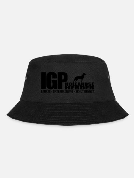 IGP HOLLANDSE HERDER Wilsigns Hundesport Geschenke - Bucket Hat - Schwarz