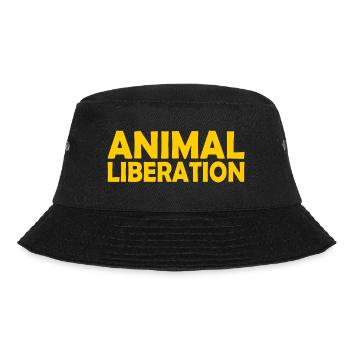 Animal liberation - Bucket Hat - Schwarz - Vorne - Lela (165cm)