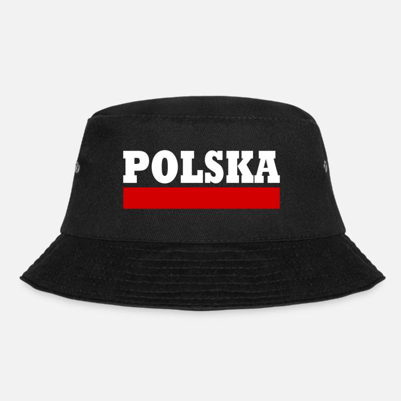 Polska - Bucket Hat - Schwarz
