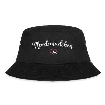 Pferdemädchen | Ich liebe Pferde - Bucket Hat - Schwarz - Vorne - Lela (165cm)