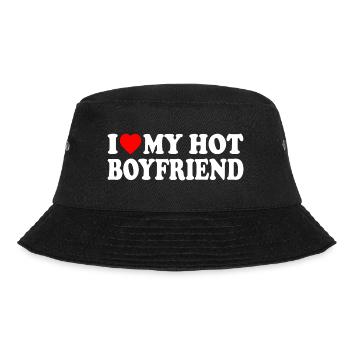 i love my hot boyfriend - Bucket Hat - black - Front - Lela (165cm)