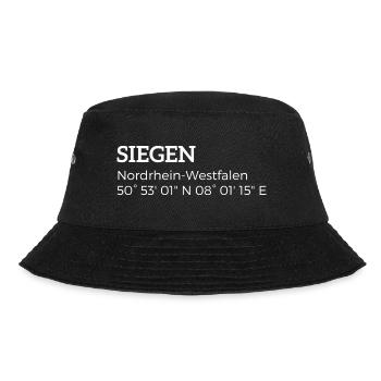 Siegen Nordrhein-Westfalen Koordinaten - Bucket Hat - Schwarz - Vorne - Lela (165cm)