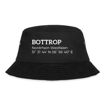 Bottrop North Rhine-Westphalia coordinates - Bucket Hat - black - Front - Lela (165cm)