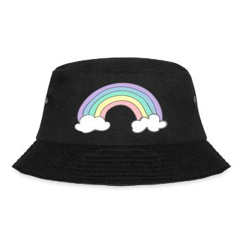 Regenbogen - Bucket Hat - Schwarz - Vorne - Lela (165cm)