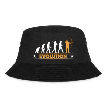 Bogenschiessen Evolution - orange/weiss - Bucket Hat - Schwarz - Vorne - Lela (165cm)