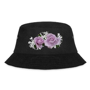 flowers lilies tulips orchids sunflower dahlia ger - Bucket Hat - Schwarz - Vorne - Lela (165cm)