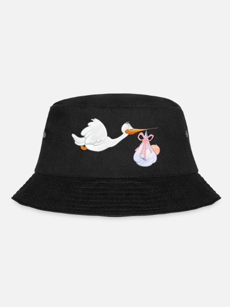 Cigogne avec bébé - Bob - noir