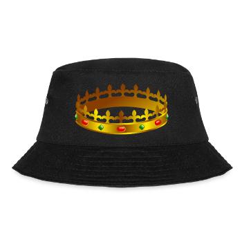 krone crown koenig king castle schloss tower burg1 - Bucket Hat - Schwarz - Vorne - Lela (165cm)