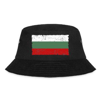 Bulgaria's Flag Used Look Gift Idea - Bucket Hat - black - Front - Lela (165cm)