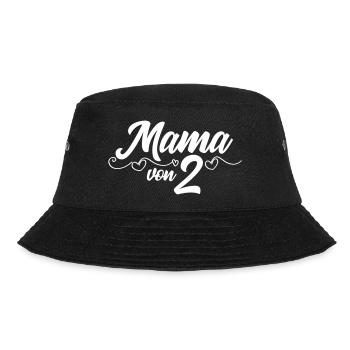 Mom of Two - Twin Mom - Bucket Hat - black - Front - Lela (165cm)