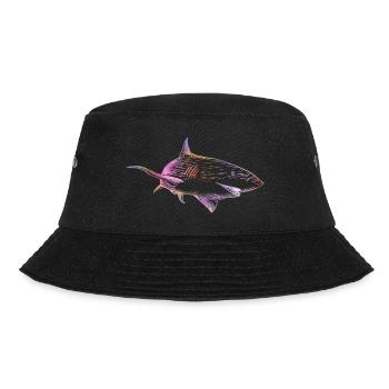 Shark color - Bucket Hat - Schwarz - Vorne - Lela (165cm)